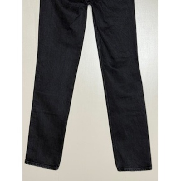 Abercrombie & Fitch 90s Straight Jeans Black High Rise Womens 24 - Picture 7 of 7
